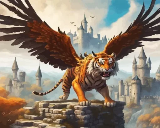 Tiger With Wings Diamond Painting