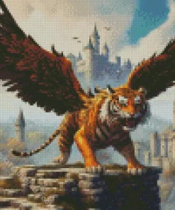 Tiger With Wings Diamond Painting