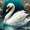 White Swan Diamond Painting