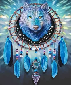 Wolf Dream Catcher Diamond Painting