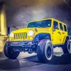 Yellow Jeep Wrangler Diamond Painting