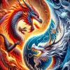 Yin Yang Dragon Diamond Painting