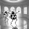 Black And White Bugs Dancing Diamond Painting