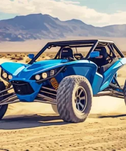 Blue Buggy Diamond Painting