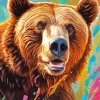 Brown Bear Art Diamond Painting