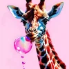 Bubble Giraffe Diamond Painting