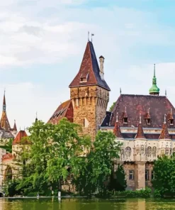 Budapest Dracula Castle Diamond Painting