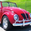 Red Bug Car Diamond Painting