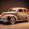 Vintage Brown Car Diamond Painting