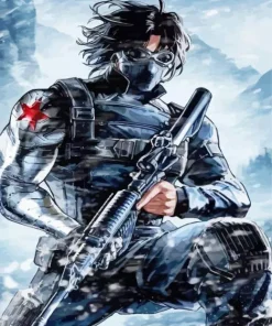 Winter Soldier Bucky Art Diamond Painting