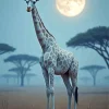 Albino Giraffe Diamond Painting