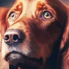 Brown Dog Face Diamond Painting