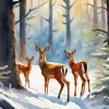 Buck And Doe Diamond Painting