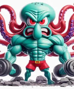 Buff Squidward Diamond Painting