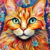 Floral Cat Diamond Painting