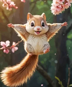 Flying Squirrel Art Diamond Painting