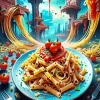 Food Pasta Diamond Painting