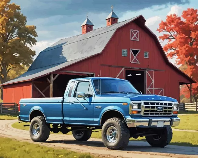 ford f150 art Diamond By Numbers Ford F150 Art Diamond Painting