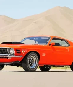 Ford Mustang 1967 Orange Diamond Painting