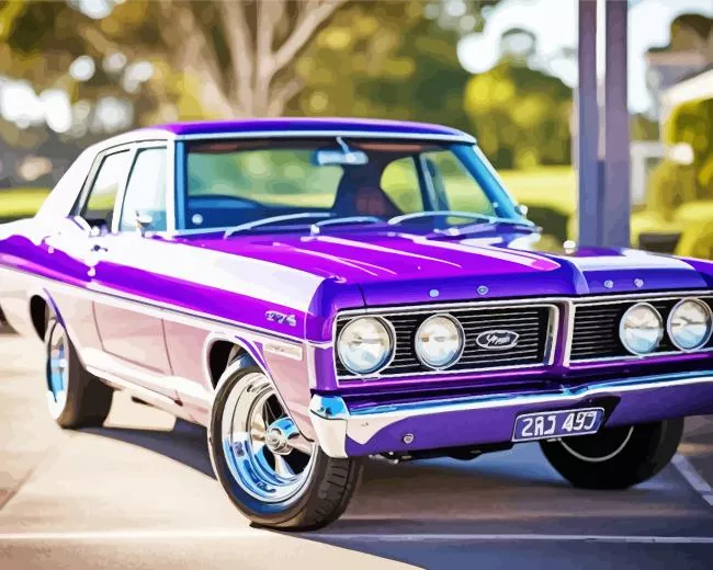 ford purple Diamond Paintings Ford Purple Diamond Painting