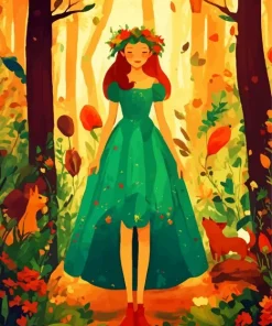 Forest Princess Diamond Painting