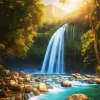 Forest Waterfall Art Diamond Painting