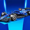 Formula 1 Blue Car Diamond Painting