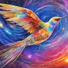 Galaxy Flying Mockingbird Diamond Painting