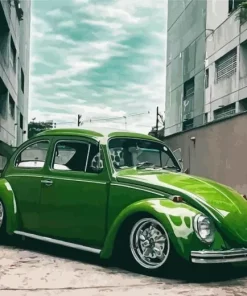 Green Bug Car Diamond Painting
