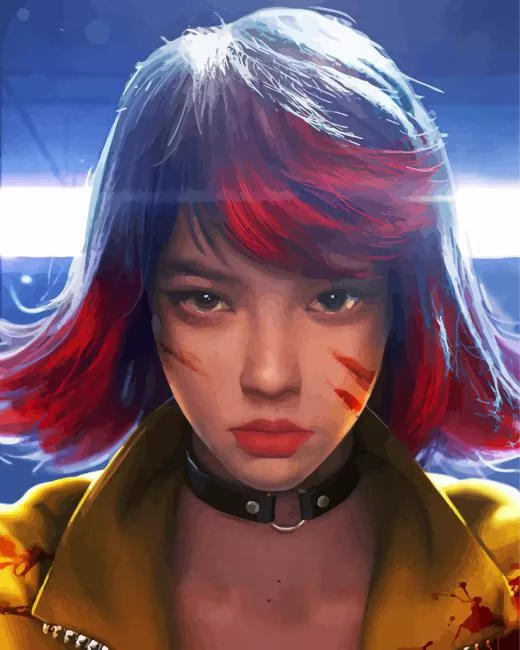 kelly free fire Diamond By Numbers Kelly Free Fire Diamond Painting