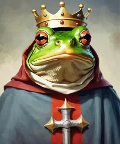 King Frog Diamond Painting