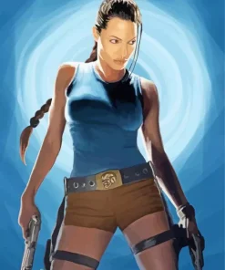 Lara Croft Angelina Jolie Diamond Painting