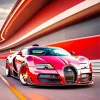 Red Bugatti Veyron Diamond Painting