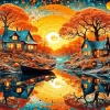 Whimsical Landscape Diamond Painting
