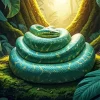 Blue Burmese Python Diamond Painting