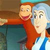 Curious George Royal Monkey Diamond Painting