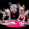 French Bulldogs Playing Poker Diamond Painting