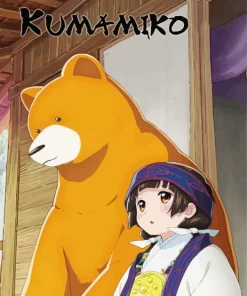 Kumamiko Girl Meets Bear Art Diamond Painting