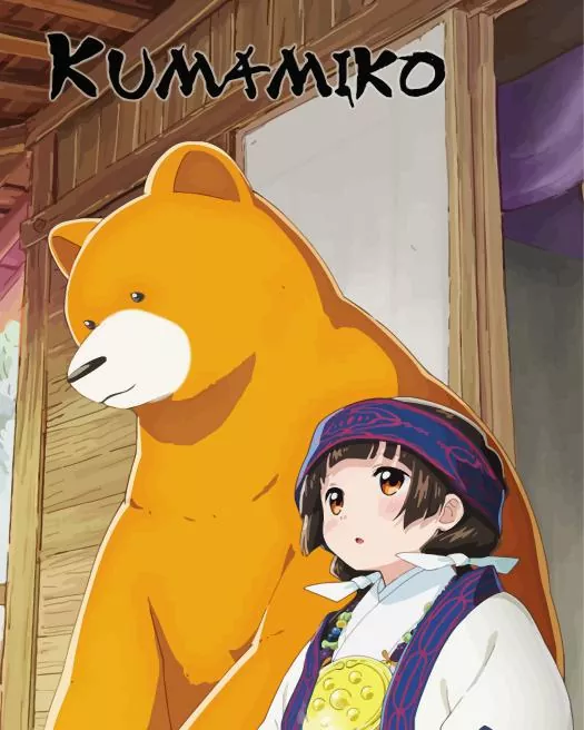 Kumamiko Girl Meets Bear art Diamond By Numbers Kumamiko Girl Meets Bear Art Diamond Painting