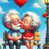 Adorable Funny Couple Diamond Painting