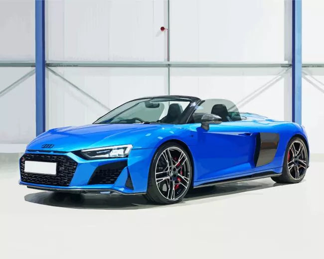 blue audi r8 car Diamond Paintings Blue Audi R8 Car Diamond Painting