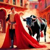 Bull And Matador Diamond Painting