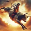Bull Rider Art Diamond Painting