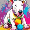Bull Terrier Puppy Diamond Painting