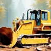 Bulldozer Tractor Diamond Painting