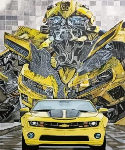 Bumblebee Car Diamond Painting
