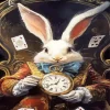 Bunny Alice In Wonderland Diamond Painting