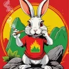 Bunny Smoking Diamond Painting