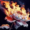 Burning Flower Diamond Painting
