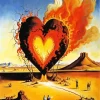 Burning Heart Diamond Painting